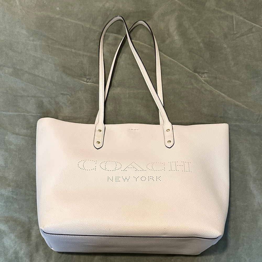 Coach Cream Tote Bag